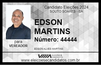 Candidato EDSON MARTINS 2024 - SOUTO SOARES - Eleições