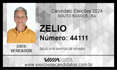 Candidato ZELIO 2024 - SOUTO SOARES - Eleições