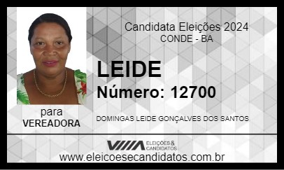 Candidato LEIDE 2024 - CONDE - Eleições