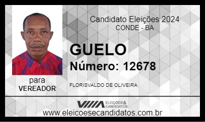 Candidato GUELO 2024 - CONDE - Eleições