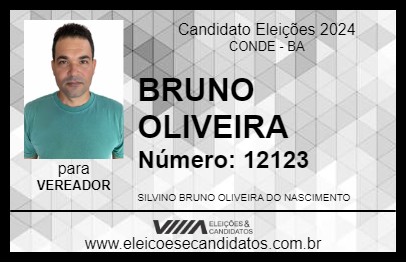 Candidato BRUNO OLIVEIRA 2024 - CONDE - Eleições