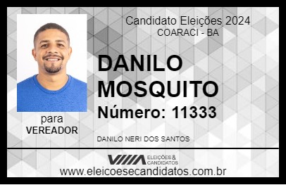 Candidato DANILO MOSQUITO 2024 - COARACI - Eleições