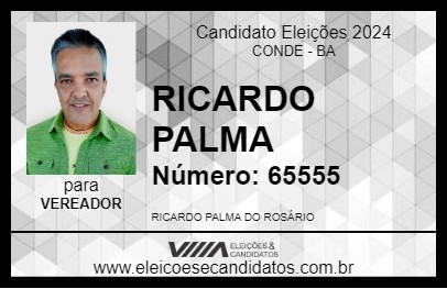 Candidato RICARDO PALMA 2024 - CONDE - Eleições