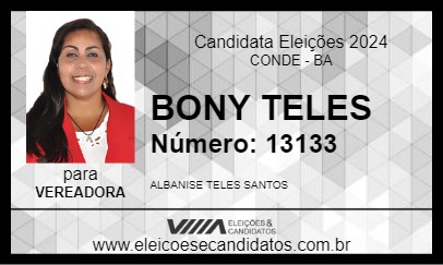 Candidato BONY TELES 2024 - CONDE - Eleições