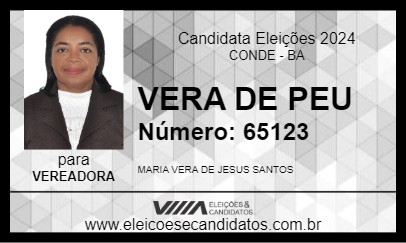 Candidato VERA DE PEU 2024 - CONDE - Eleições