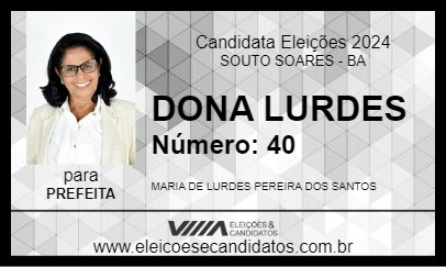 Candidato DONA LURDES 2024 - SOUTO SOARES - Eleições