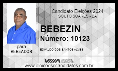 Candidato BEBEZIN 2024 - SOUTO SOARES - Eleições