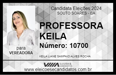 Candidato PROFESSORA KEILA 2024 - SOUTO SOARES - Eleições