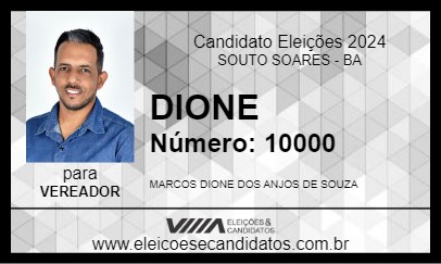 Candidato DIONE 2024 - SOUTO SOARES - Eleições