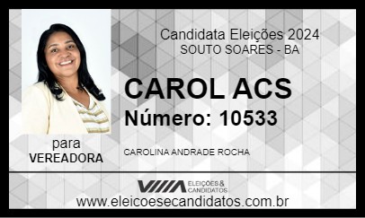 Candidato CAROL ACS 2024 - SOUTO SOARES - Eleições