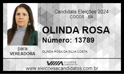 Candidato OLINDA ROSA 2024 - COCOS - Eleições