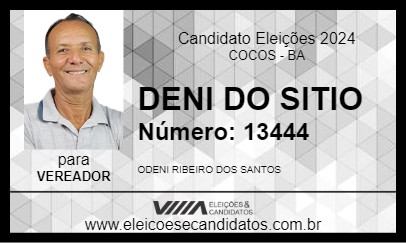 Candidato DENI DO SITIO 2024 - COCOS - Eleições