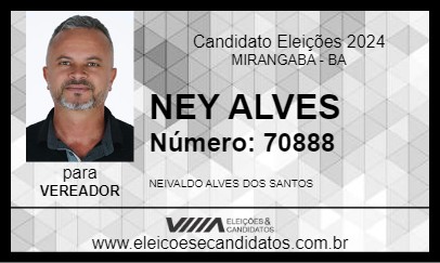 Candidato NEY ALVES 2024 - MIRANGABA - Eleições