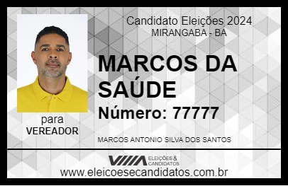 Candidato MARCOS DA SAÚDE 2024 - MIRANGABA - Eleições