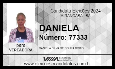 Candidato DANIELA 2024 - MIRANGABA - Eleições