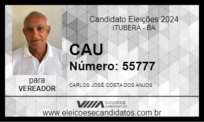 Candidato CAU 2024 - ITUBERÁ - Eleições