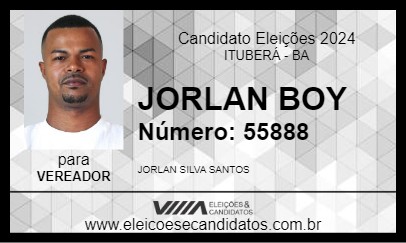 Candidato JORLAN BOY 2024 - ITUBERÁ - Eleições