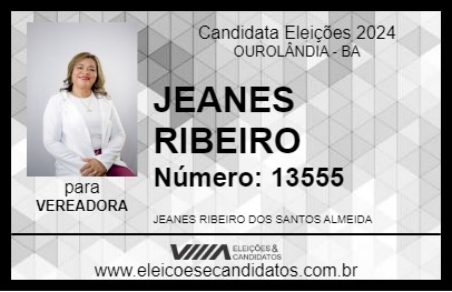 Candidato JEANES RIBEIRO 2024 - OUROLÂNDIA - Eleições