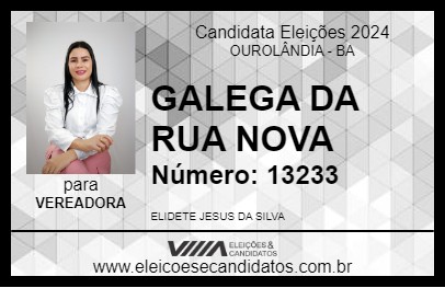 Candidato GALEGA DA RUA NOVA 2024 - OUROLÂNDIA - Eleições