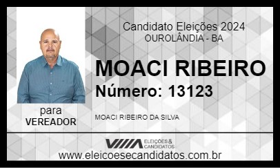 Candidato MOACI RIBEIRO 2024 - OUROLÂNDIA - Eleições