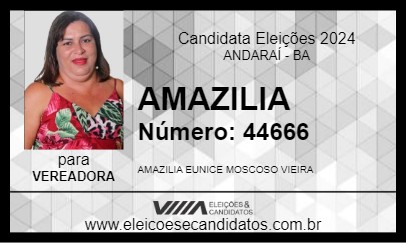 Candidato AMAZILIA 2024 - ANDARAÍ - Eleições