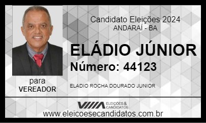 Candidato ELÁDIO JÚNIOR 2024 - ANDARAÍ - Eleições