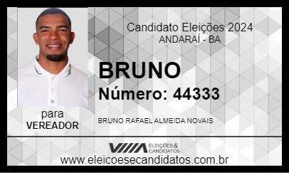 Candidato BRUNO 2024 - ANDARAÍ - Eleições