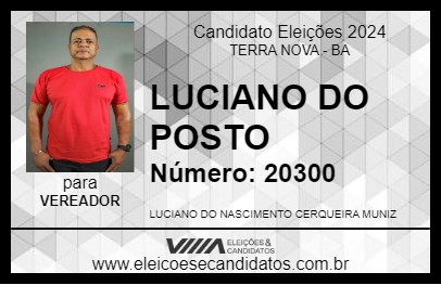 Candidato LUCIANO DO POSTO 2024 - TERRA NOVA - Eleições