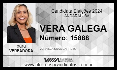 Candidato VERA GALEGA 2024 - ANDARAÍ - Eleições