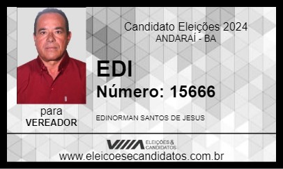 Candidato EDI 2024 - ANDARAÍ - Eleições