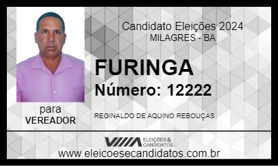 Candidato FURINGA 2024 - MILAGRES - Eleições