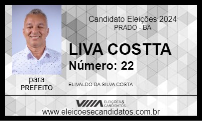 Candidato LIVA COSTTA 2024 - PRADO - Eleições