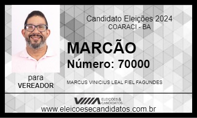 Candidato MARCÃO 2024 - COARACI - Eleições