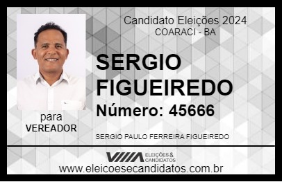 Candidato SERGIO FIGUEIREDO 2024 - COARACI - Eleições