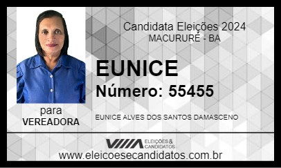 Candidato EUNICE 2024 - MACURURÉ - Eleições