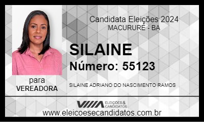 Candidato SILAINE 2024 - MACURURÉ - Eleições