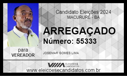 Candidato ARREGAÇADO 2024 - MACURURÉ - Eleições