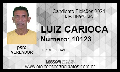 Candidato LUIZ CARIOCA 2024 - BIRITINGA - Eleições