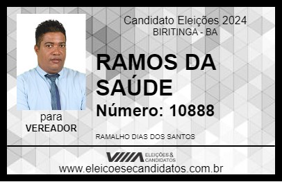 Candidato RAMOS DA SAÚDE 2024 - BIRITINGA - Eleições