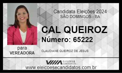 Candidato CAL QUEIROZ 2024 - SÃO DOMINGOS - Eleições