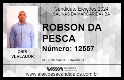 Candidato ROBSON DA PESCA 2024 - SALINAS DA MARGARIDA - Eleições