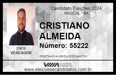 Candidato CRISTIANO ALMEIDA 2024 - ANGICAL - Eleições