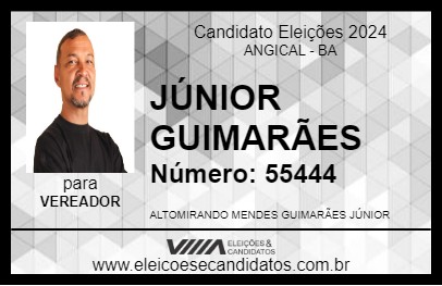 Candidato JÚNIOR GUIMARÃES 2024 - ANGICAL - Eleições