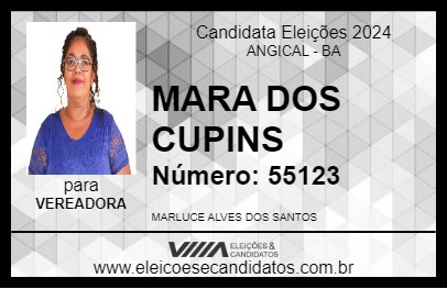 Candidato MARA DOS CUPINS 2024 - ANGICAL - Eleições