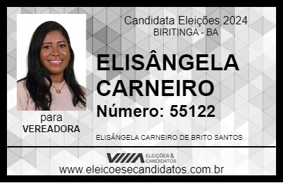 Candidato ELISÂNGELA CARNEIRO 2024 - BIRITINGA - Eleições