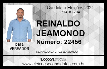 Candidato REINALDO JEAMONOD 2024 - PRADO - Eleições