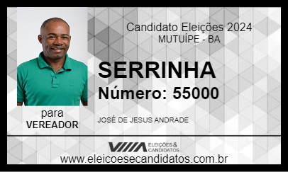 Candidato SERRINHA 2024 - MUTUÍPE - Eleições