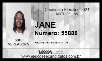 Candidato JANE 2024 - MUTUÍPE - Eleições