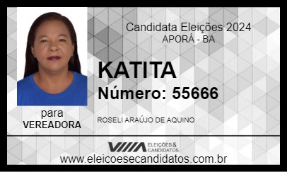 Candidato KATITA 2024 - APORÁ - Eleições