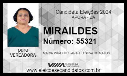 Candidato MIRAILDES 2024 - APORÁ - Eleições